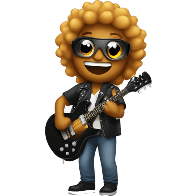 Me as a rock star on stage emoji