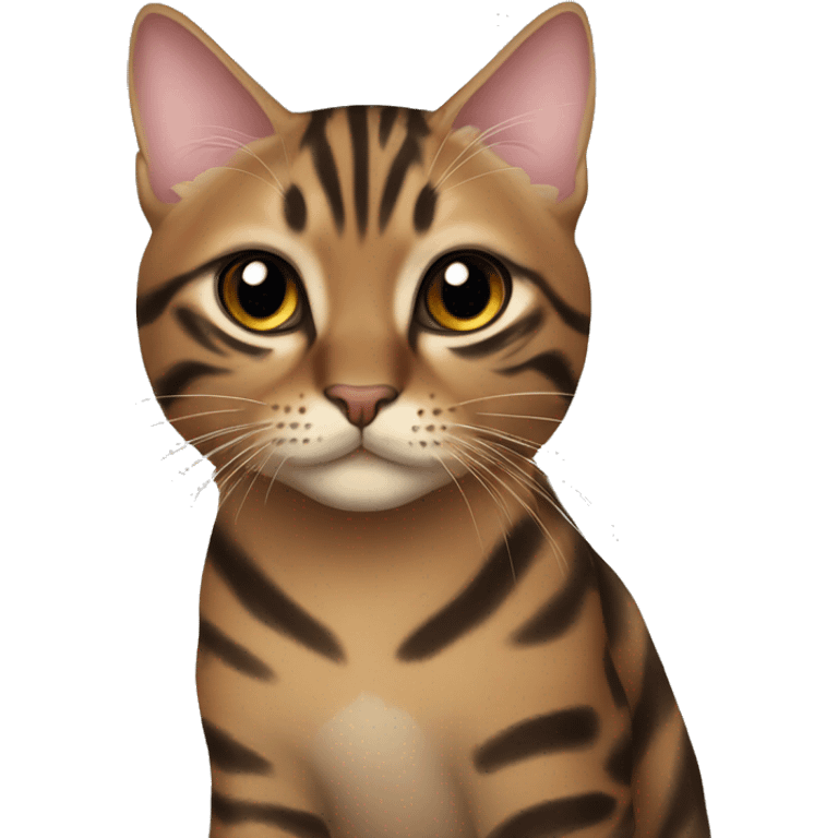 Beautiful woman long darkhair hug bengal cat emoji