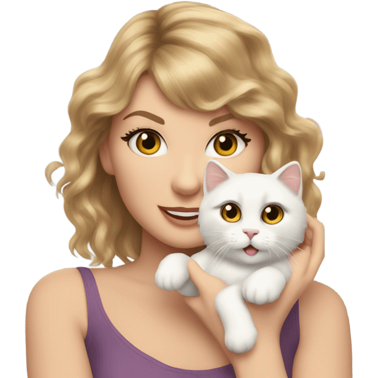 Taylor swift and cat emoji