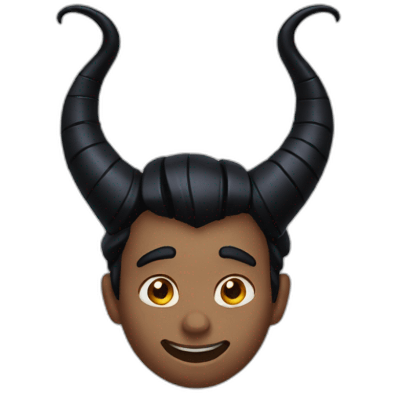 Maleficent horns emoji