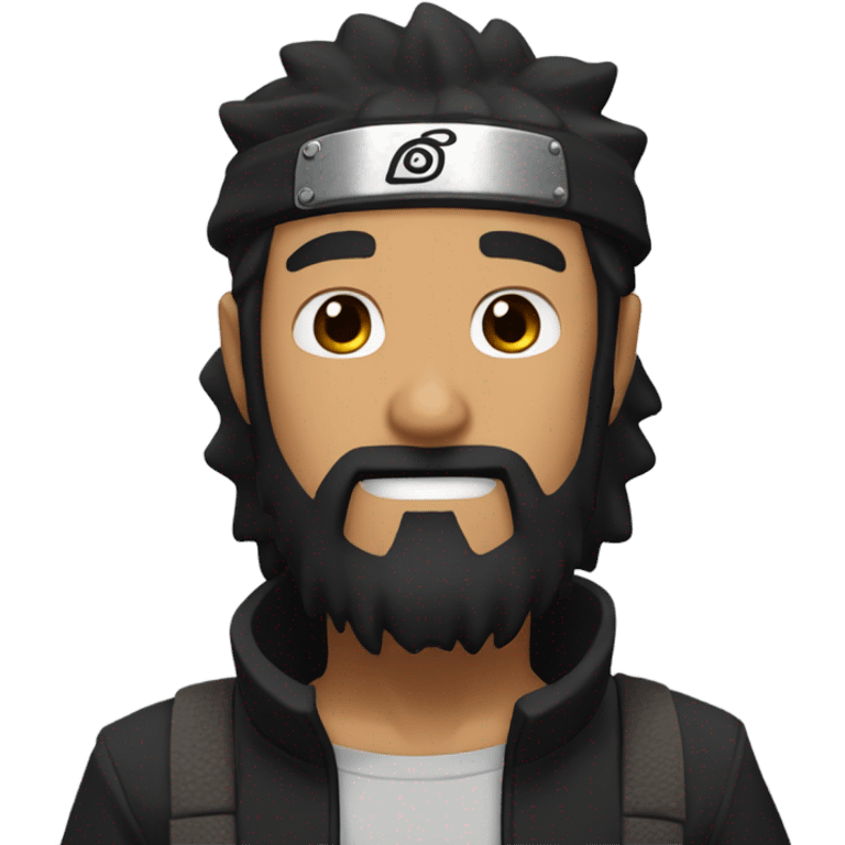 naruto, Black hair, Black Beard,  emoji