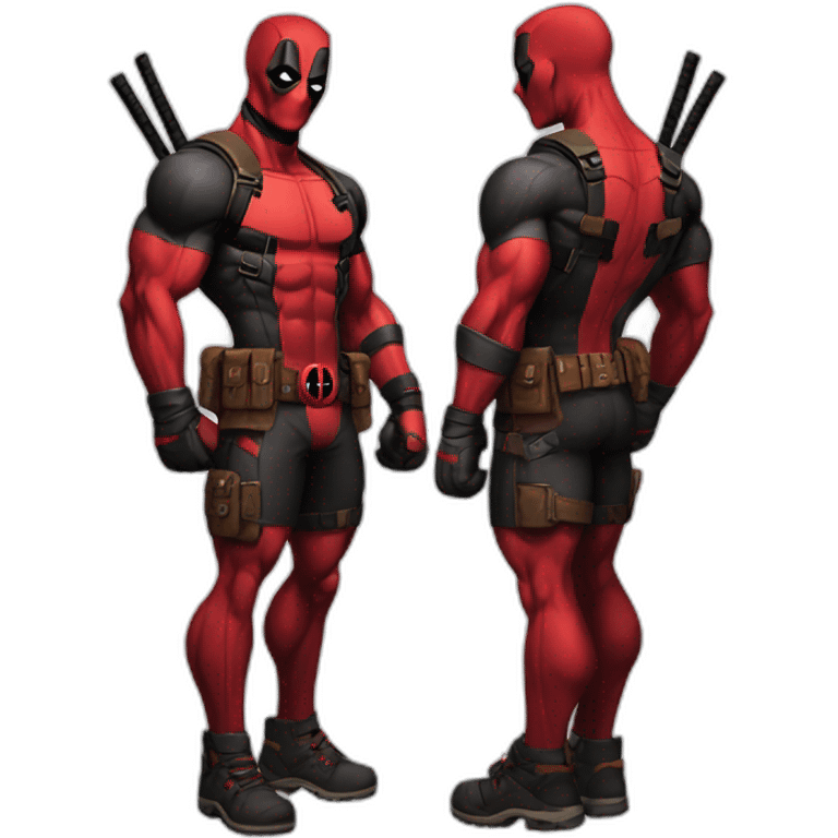 Deadpool most muscular emoji