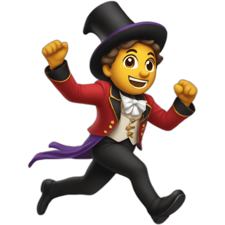 Magicien running emoji