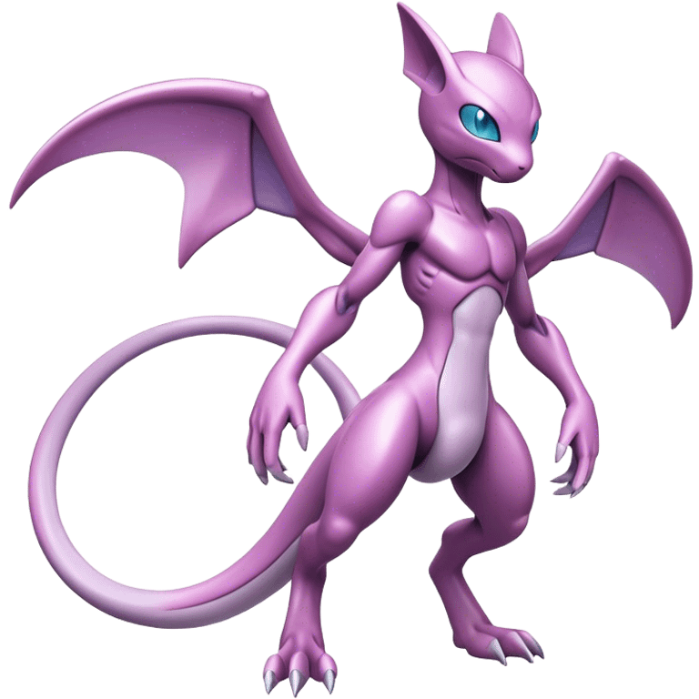  Cool Edgy Shiny Futuristic Ethereal Legendary Mewtwo-Digimon-Genesect-Palkia-hybrid full body emoji