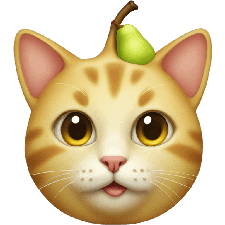 pear cat emoji