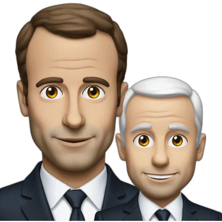 Macron en rabin emoji