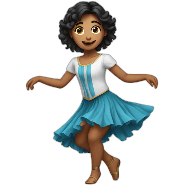 argentinian-girl-dancing emoji