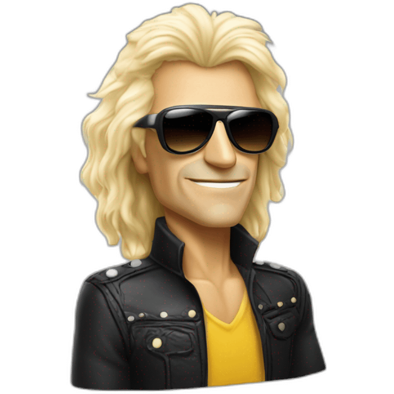 michel polnareff with sunglasses and long blond hair emoji