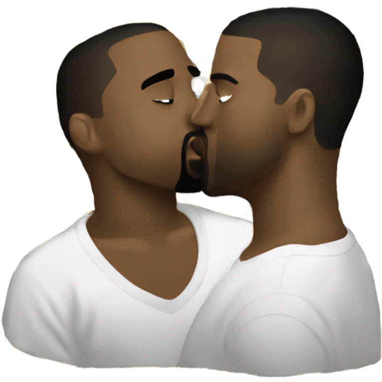 kanye west kissing kanye west emoji