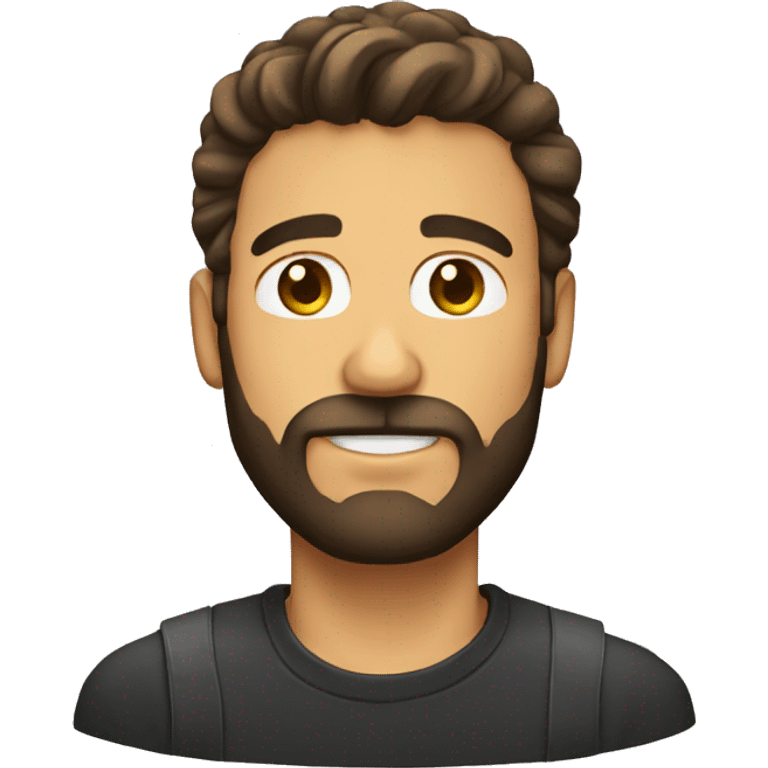 Emoji hombre con barba  emoji