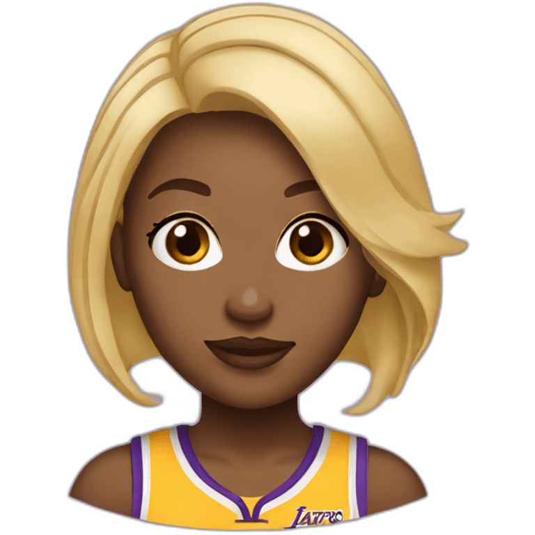 lakers girl blonde emoji