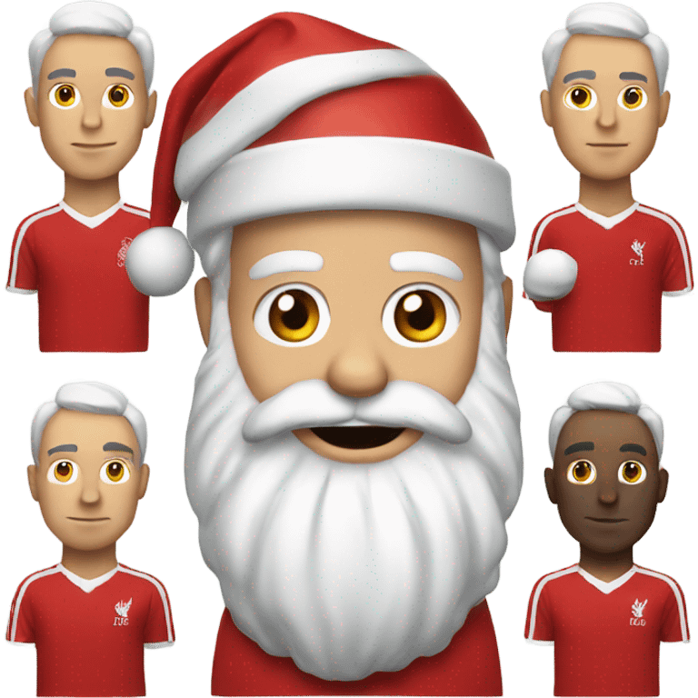 Santa with a Liverpool kit emoji