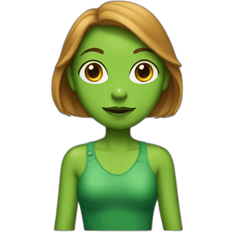 a-girl-similar-to-a-frog emoji