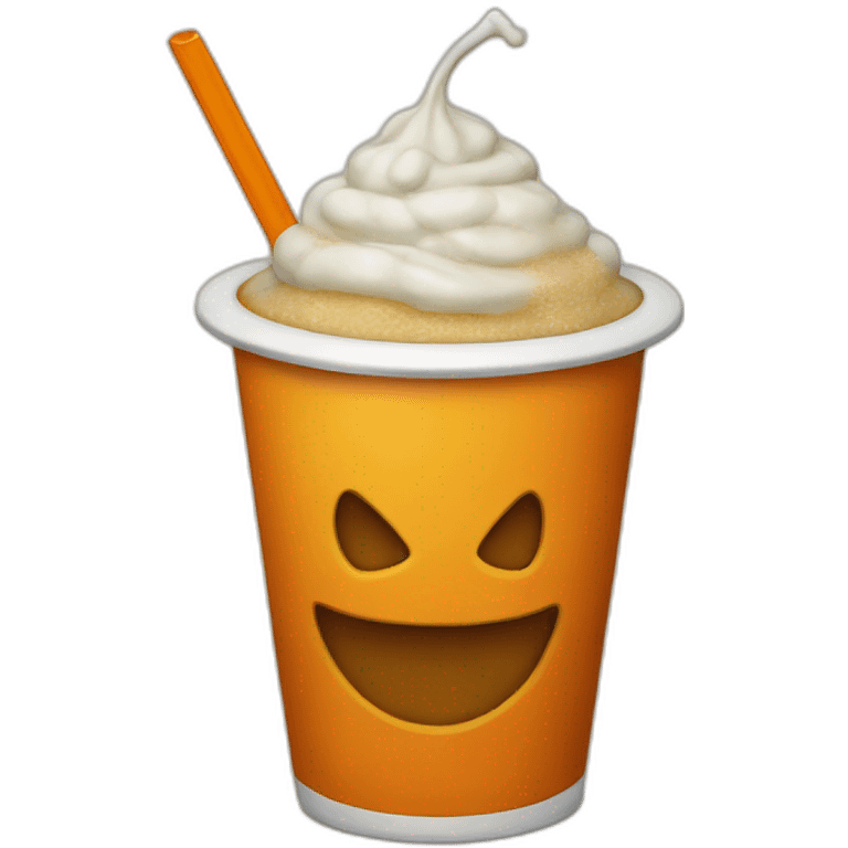 Drink in pumpkin cup emoji