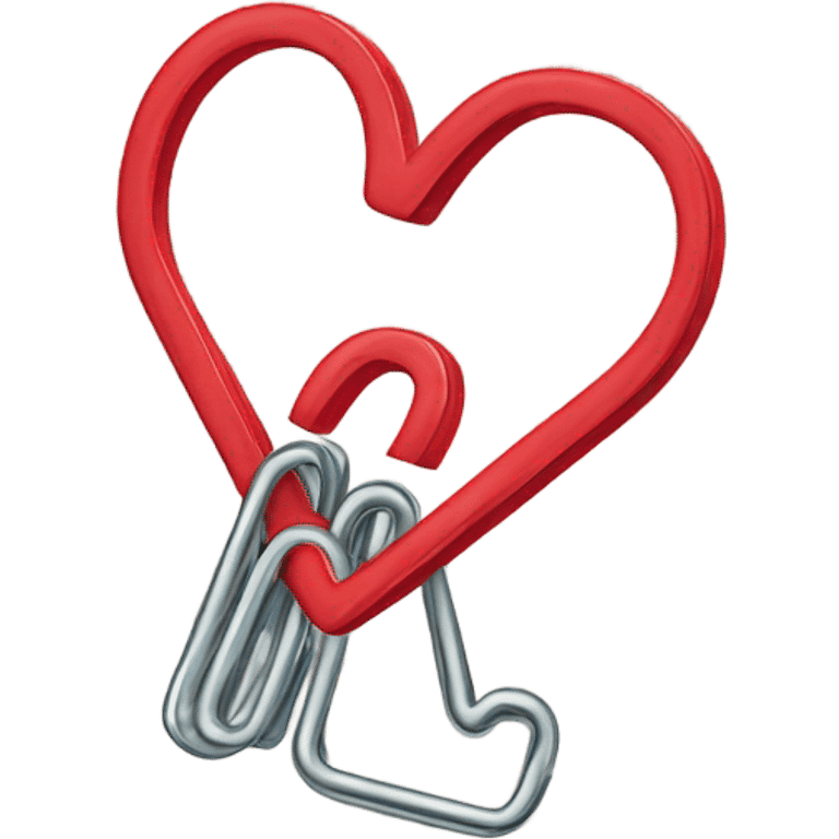 heart shaped paper clip emoji