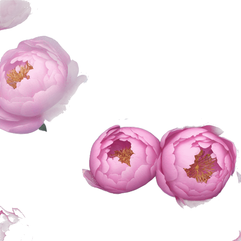 Pink and blue and purple peonies bouquet  emoji