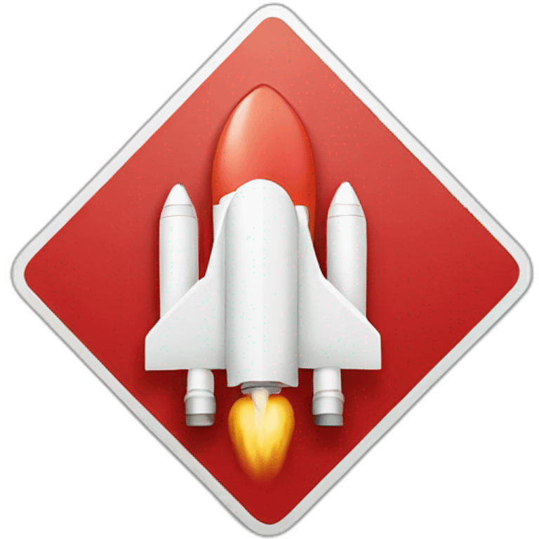 sign no entry for rockets emoji