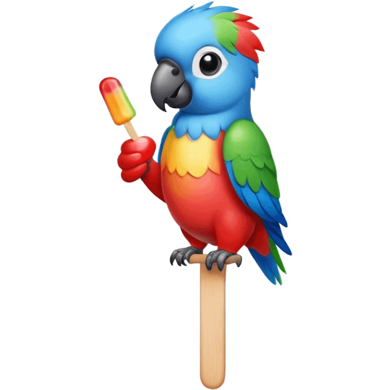 Parrot popsicle emoji