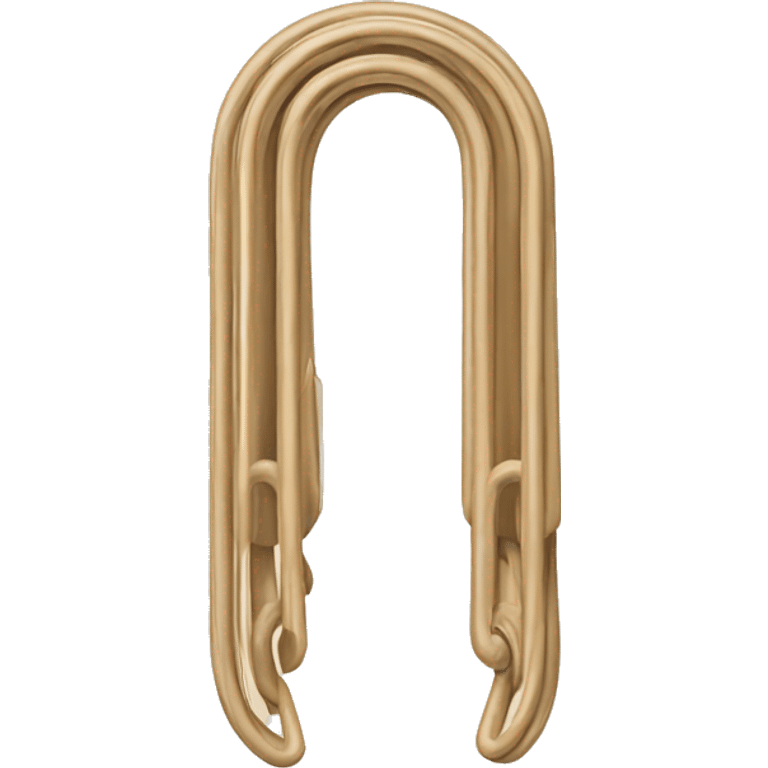 beige paper clip emoji