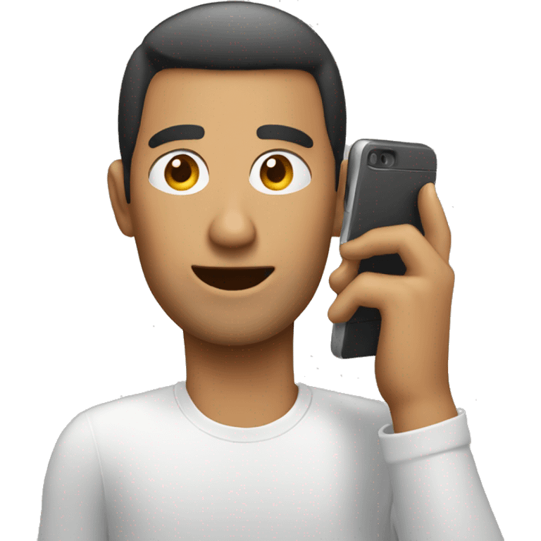 A guy on a  phone emoji