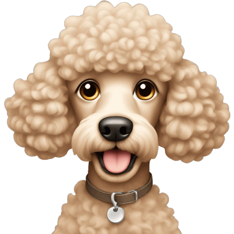 Beige poodle  emoji