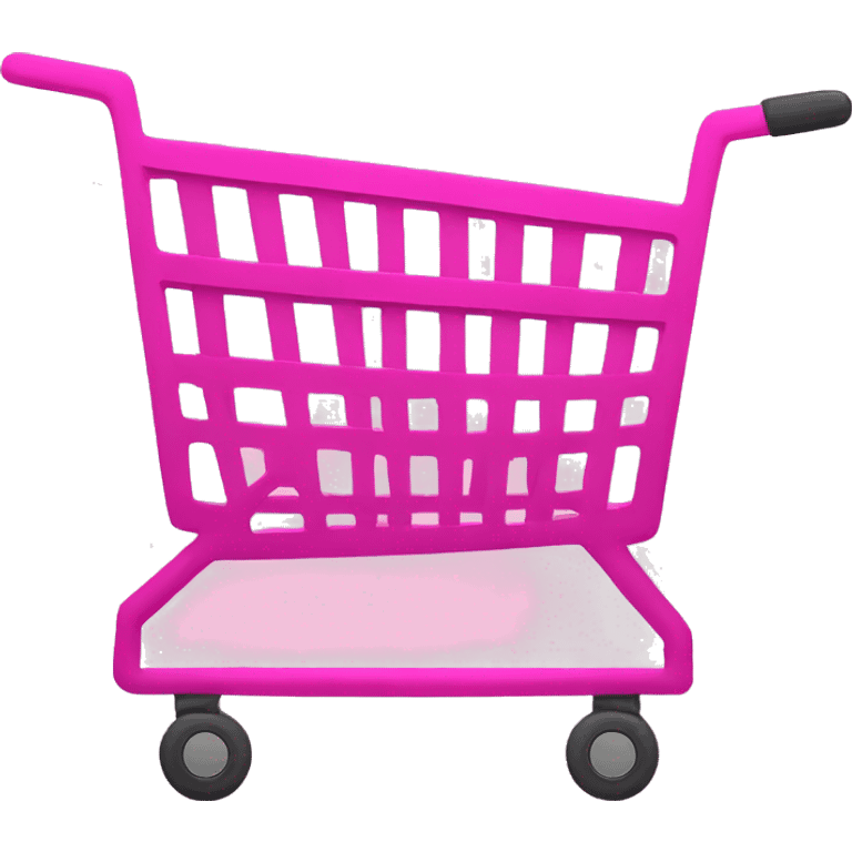 pink shopping cart emoji