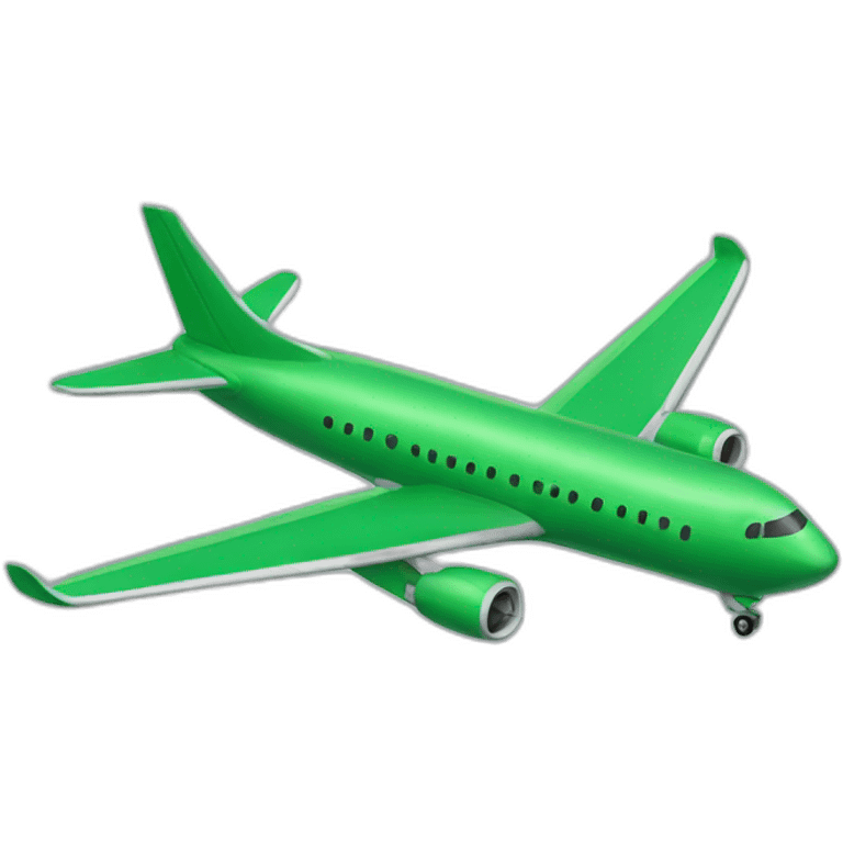 green plane emoji