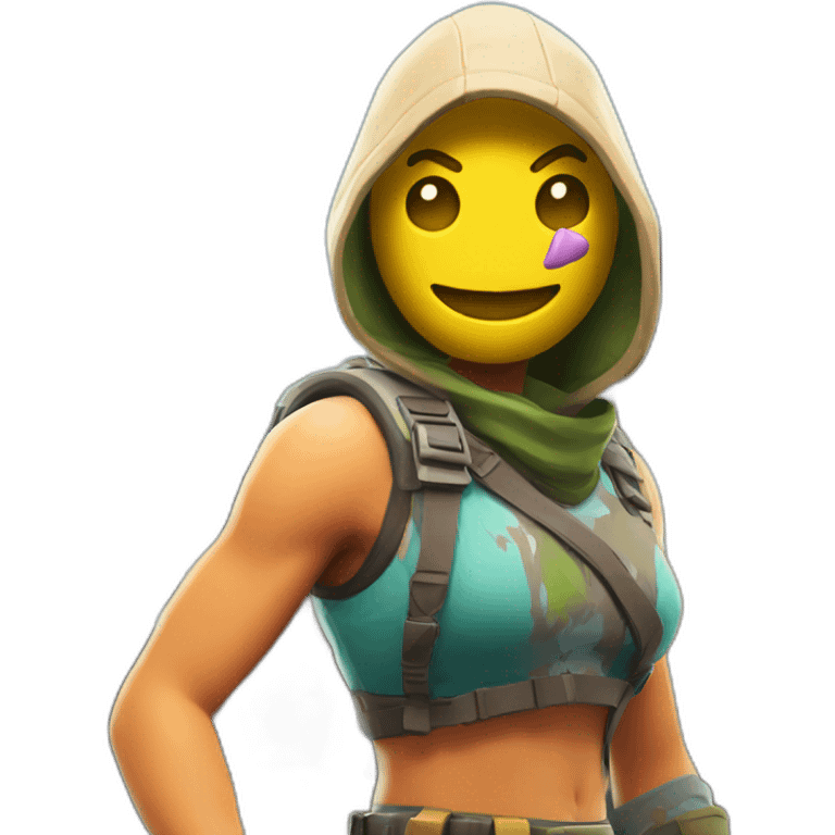 fortnite met een wapen emoji