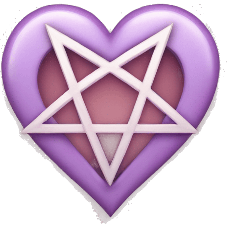 heart inside pentagram emoji