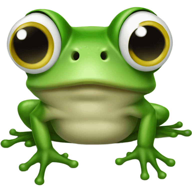 Frog with big nose emoji