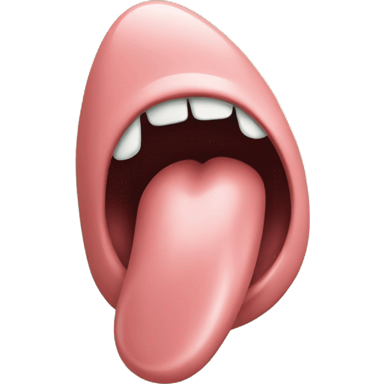 Tongue with green background emoji