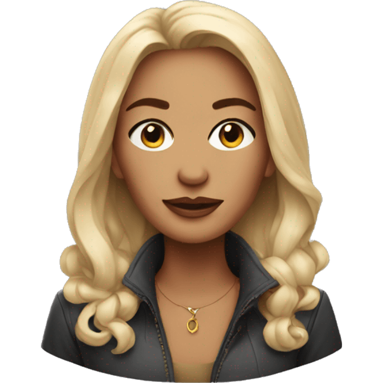 stylish solo female portrait emoji