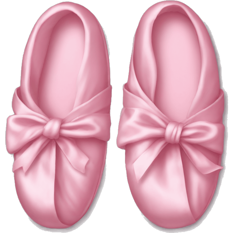 Light pink silk slippers and robe emoji