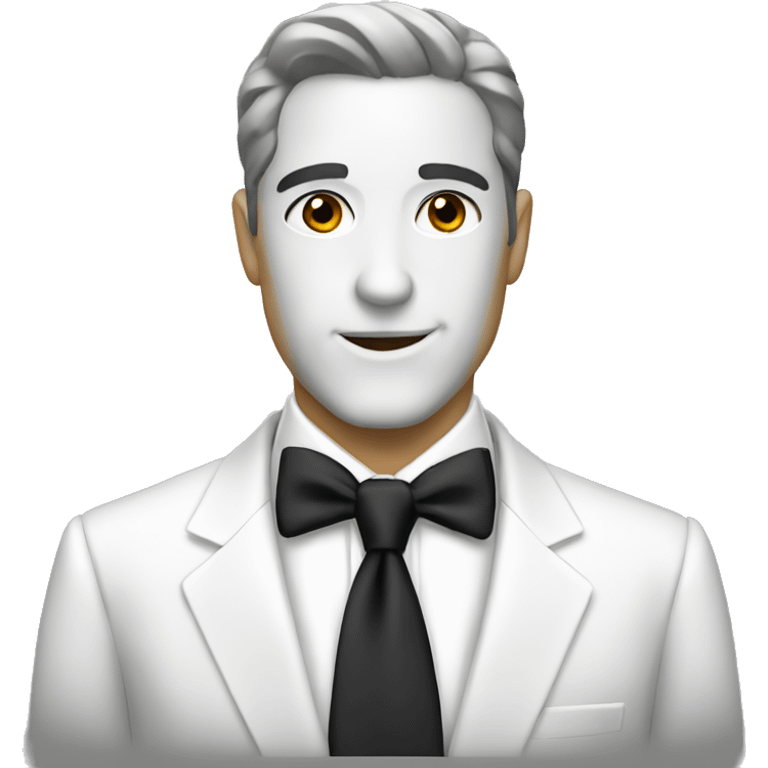  black tie and white suit basic emoji