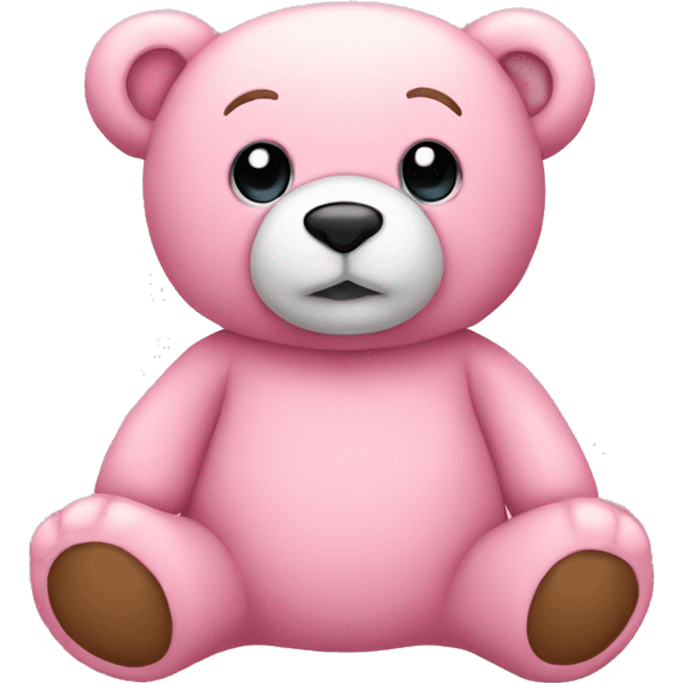 Teddy bear pink emoji