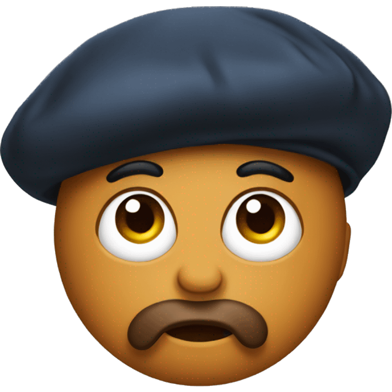 poo with beret emoji