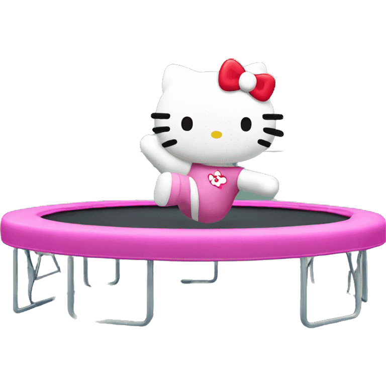 hello kitty on trampoline emoji