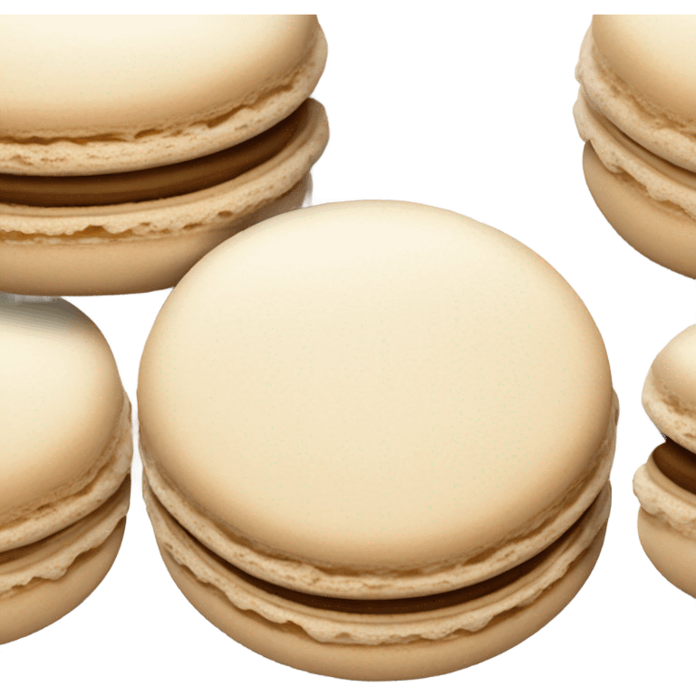 Beige macarons emoji