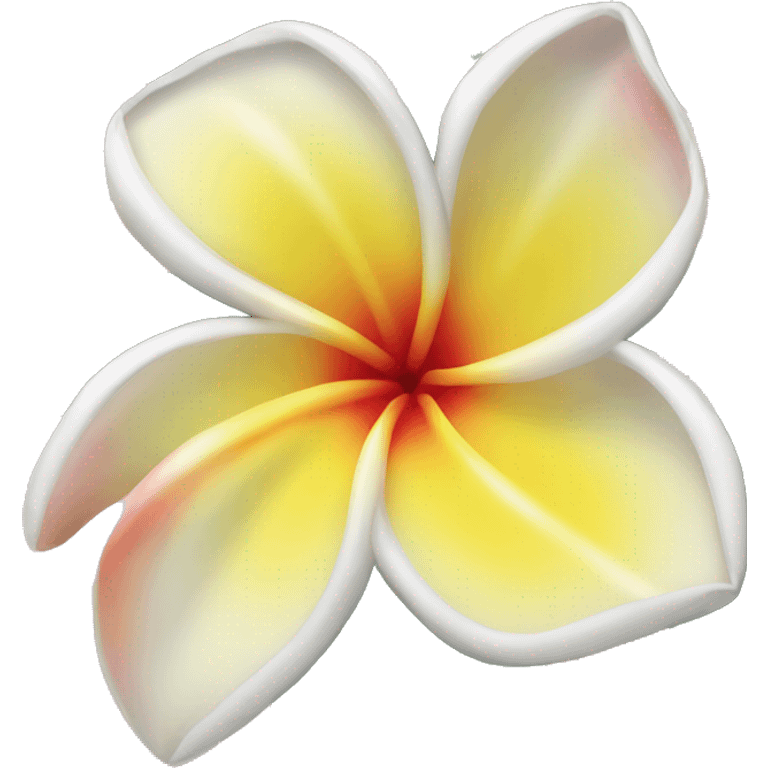 Frangipani flower emoji