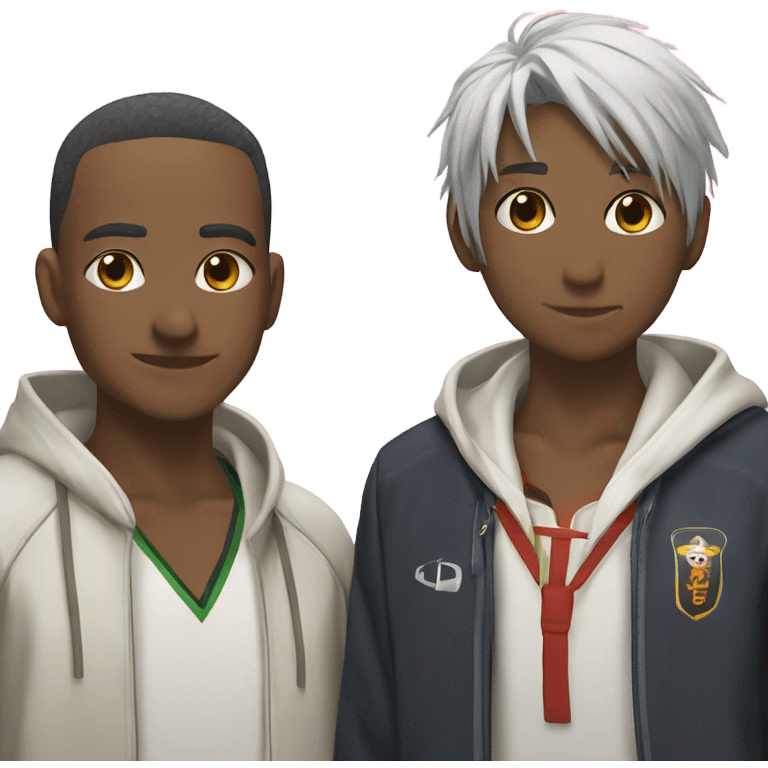 Kauru and hikaru from Oran host club emoji