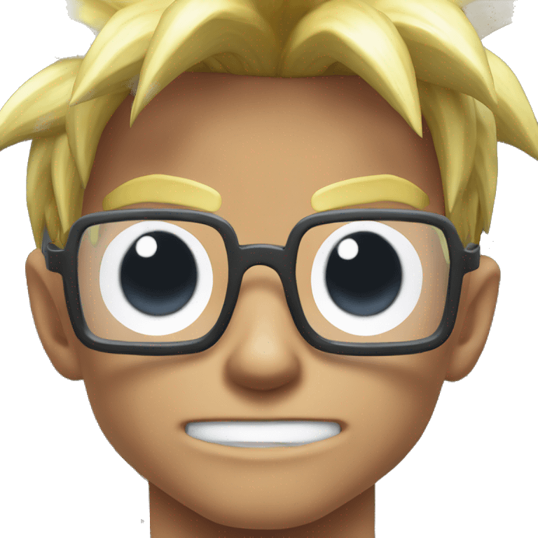 Goku de oculos emoji