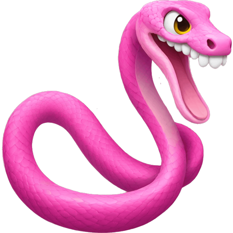 pink snake  emoji