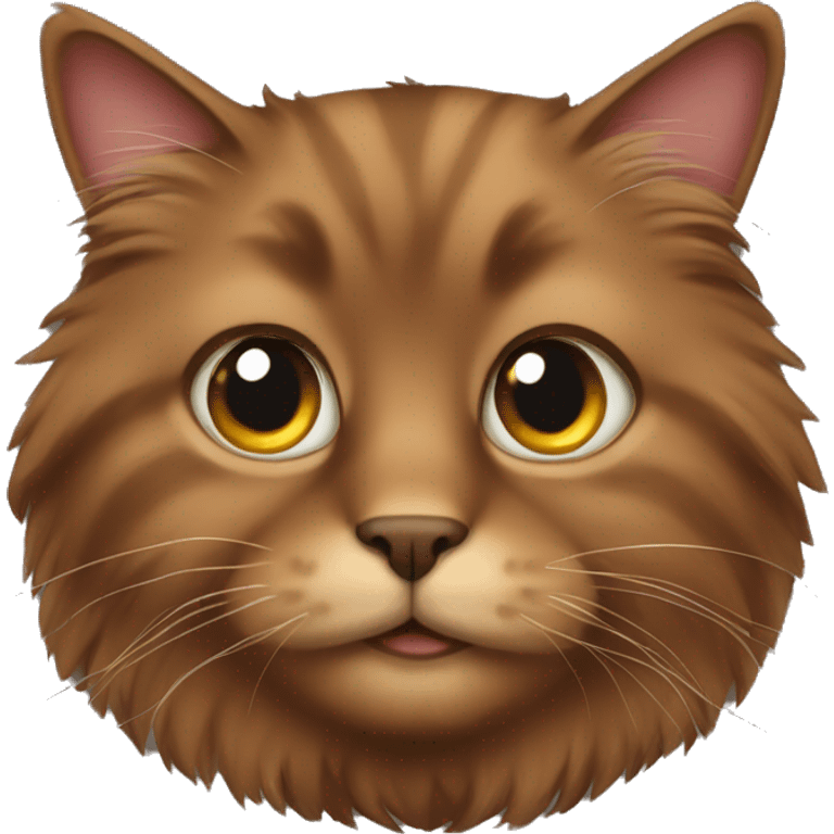 brown fluffy cat emoji