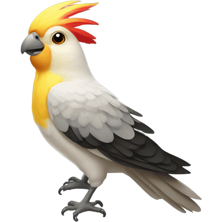 cockatiel bird happy emoji