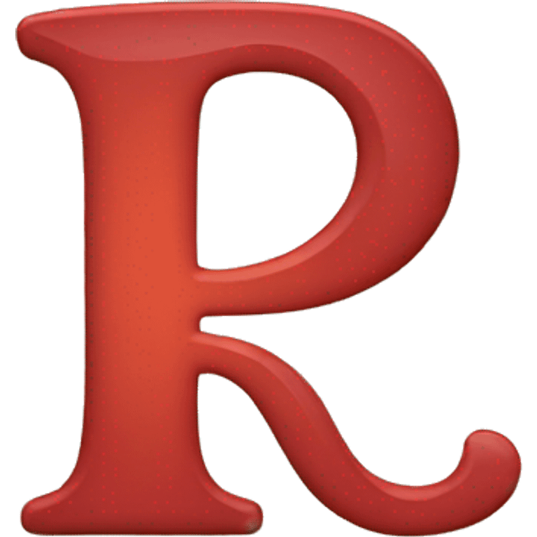 letter r with a heart emoji