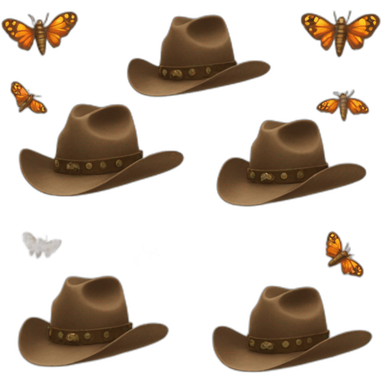 Mothra cowboy hat emoji