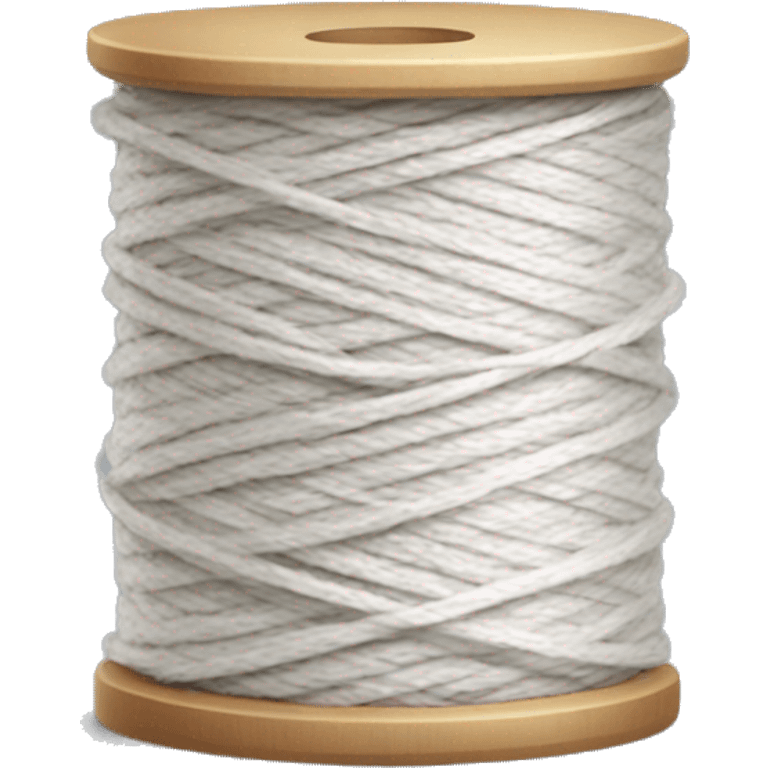 White spool of thread emoji