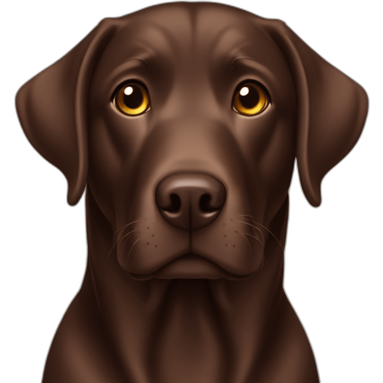 Chocolate labrador named Haru emoji