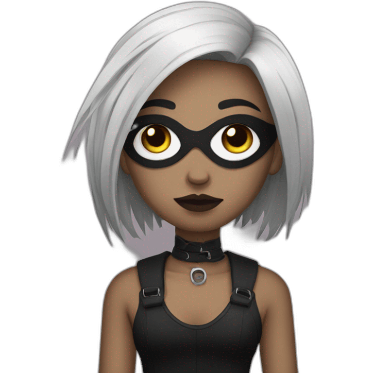 Strong goth girl emoji