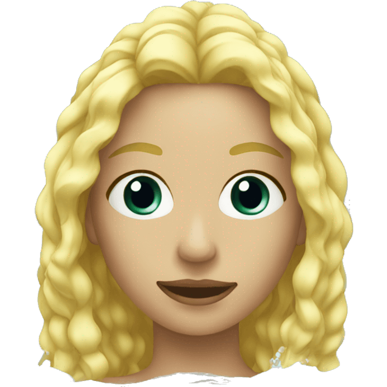 woman blonde swimming emoji